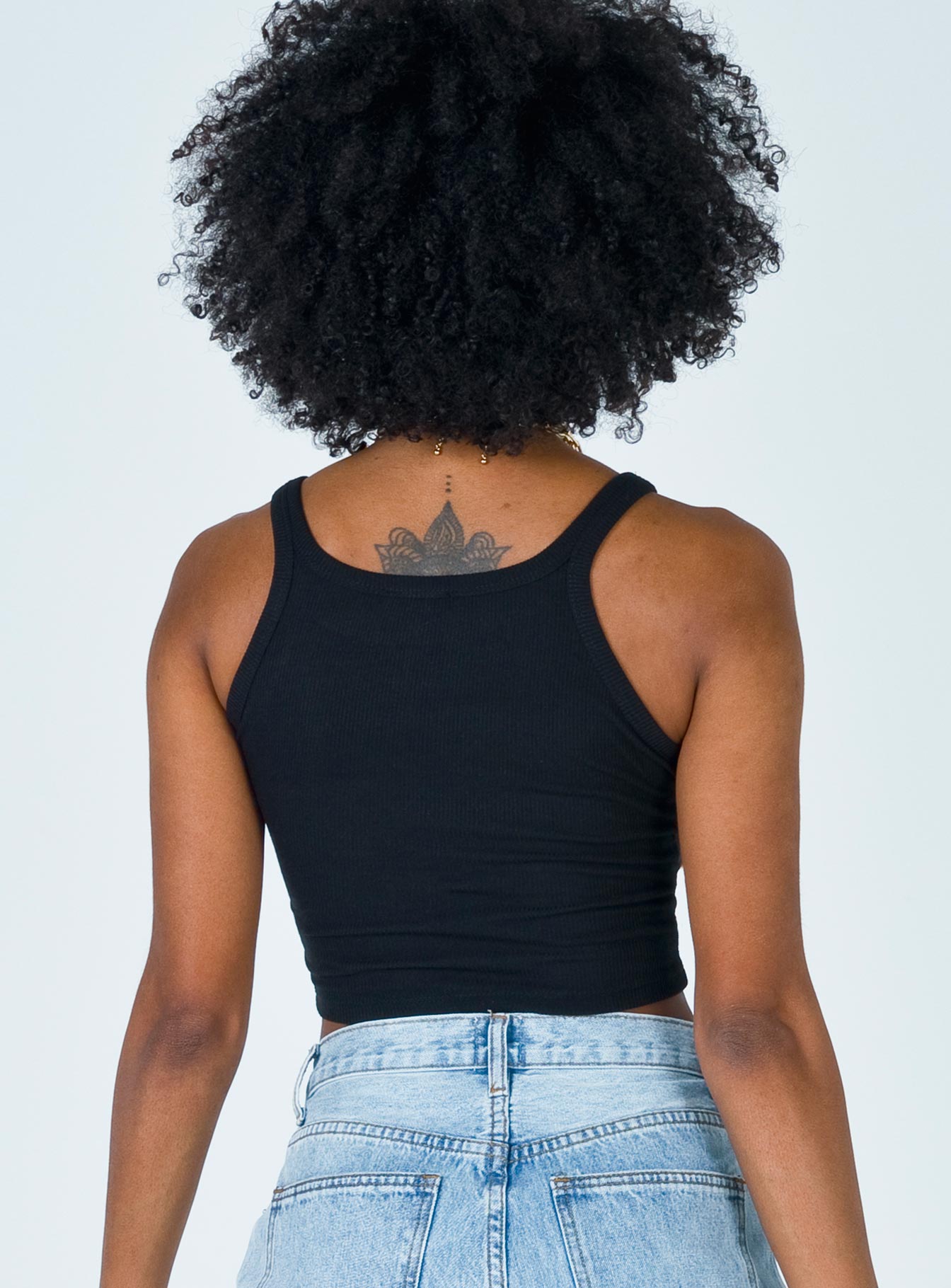 Wild Eyes Tank Top Black
