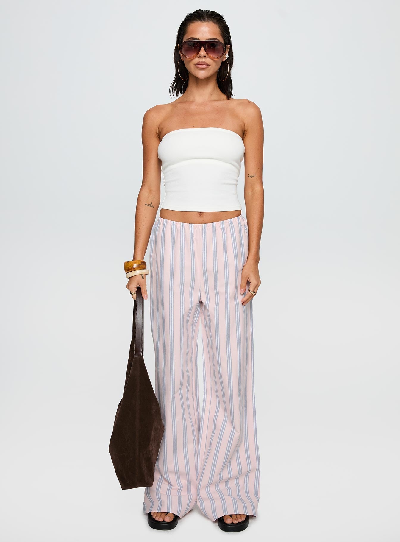 Limestone Pants Pink Multi