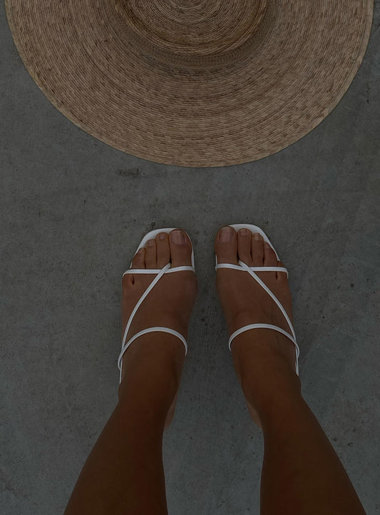 The Becka Heels White
